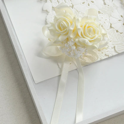 Petites roses décoratives à ruban pour mariage – vue 6