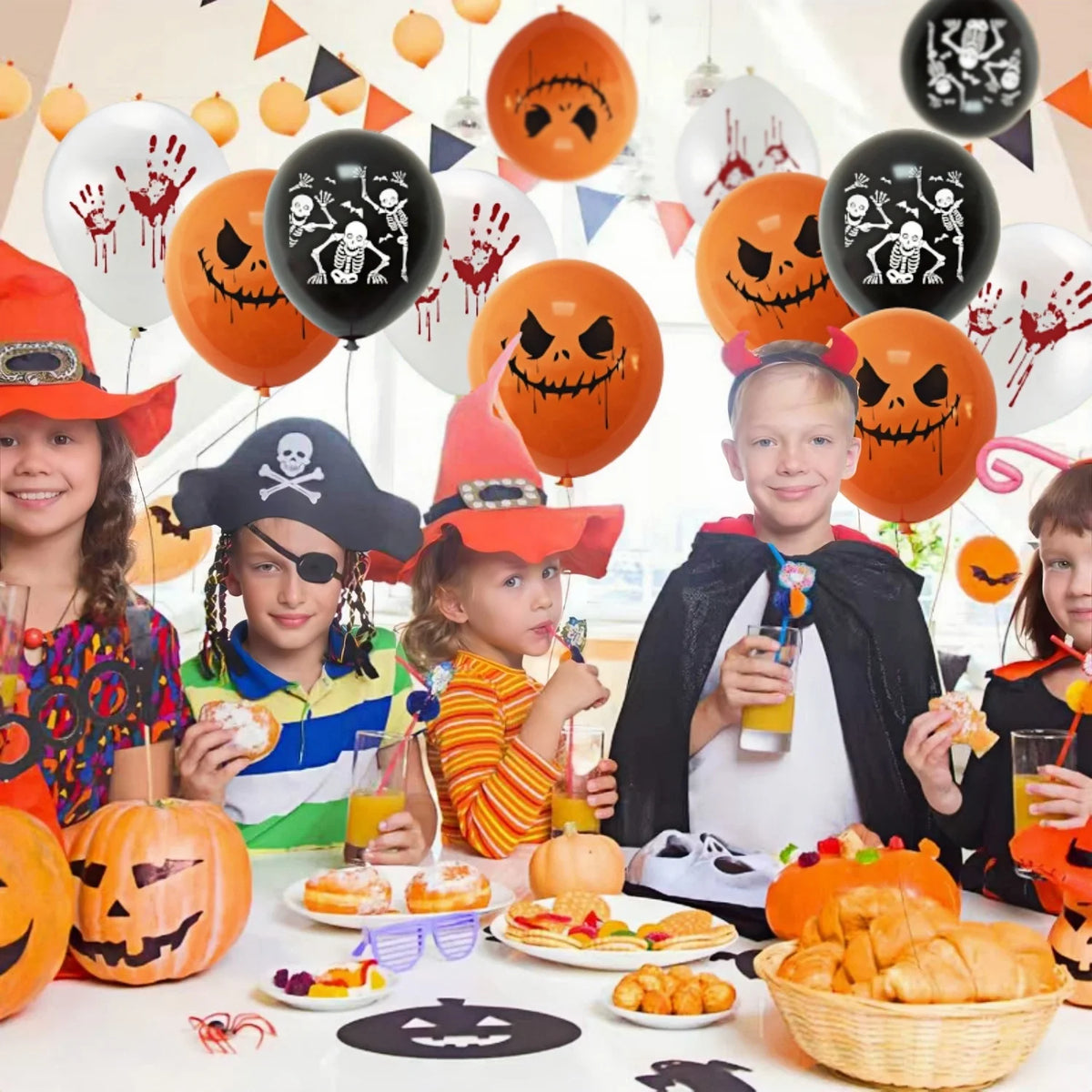 Ballons Halloween Frisson – Crânes & Mains – photo produit 1