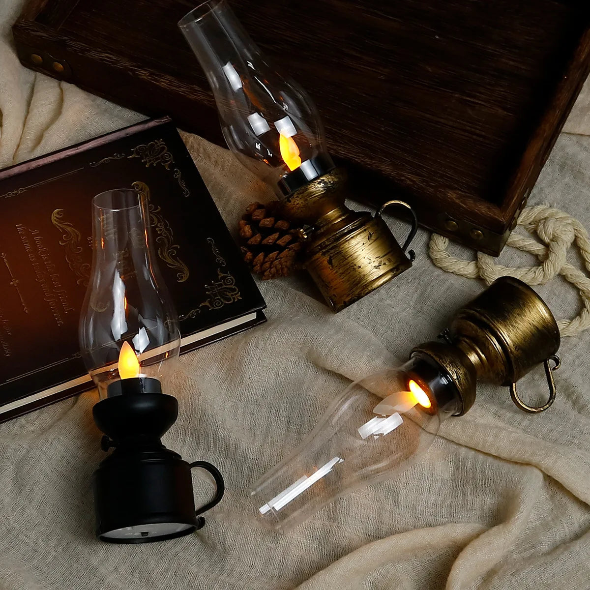 Lanterne Vintage LED – photo produit 2